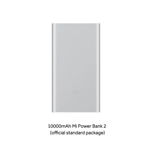 10000mAh Xiaomi Mi Power Bank 2i External Battery Bank 18W Quick Charge Powerbank 10000 PLM09ZM with Dual USB Output for Phone