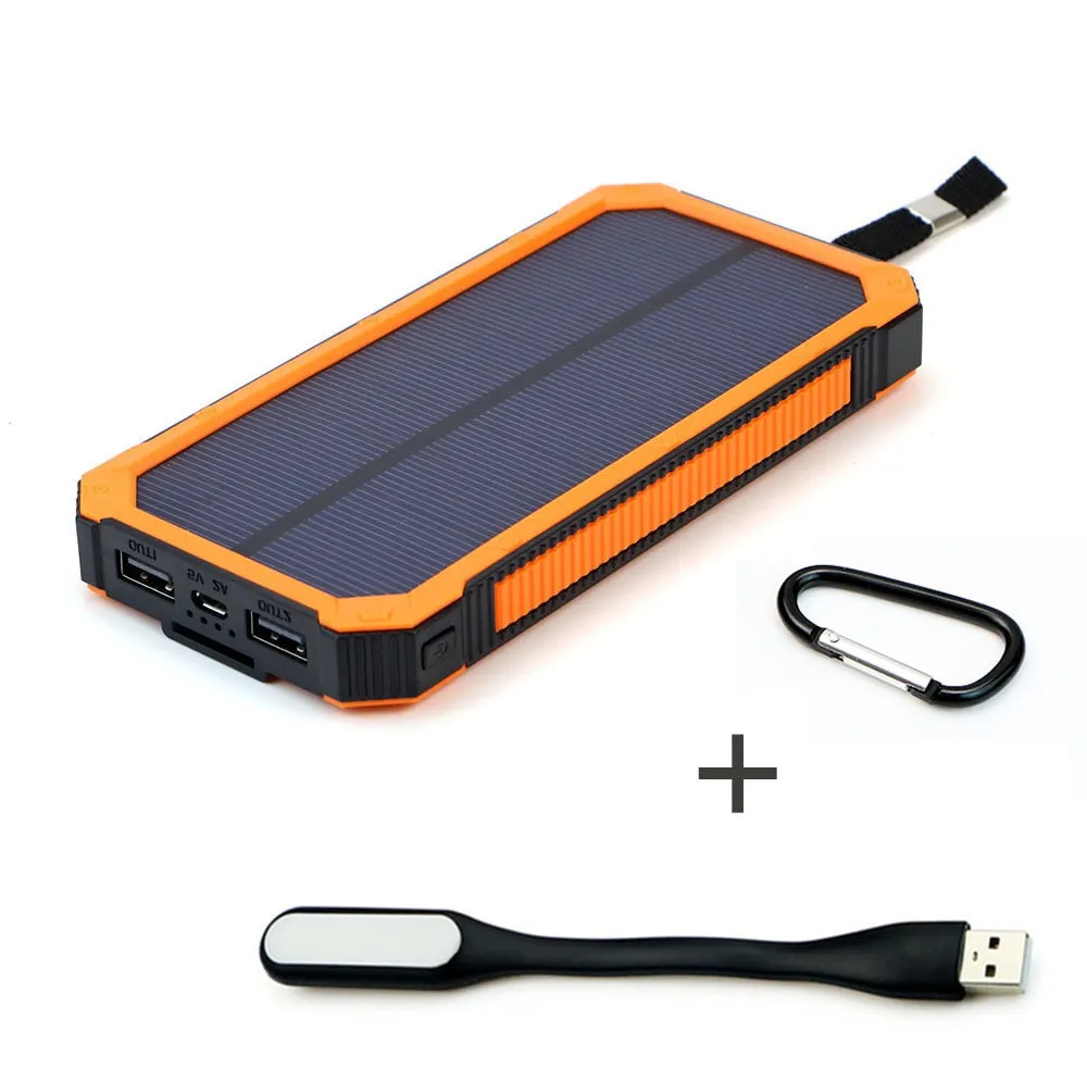 15000mAh Portable Solar Power Bank for iPhone Samsung Huawei Smartphone Xiaomi