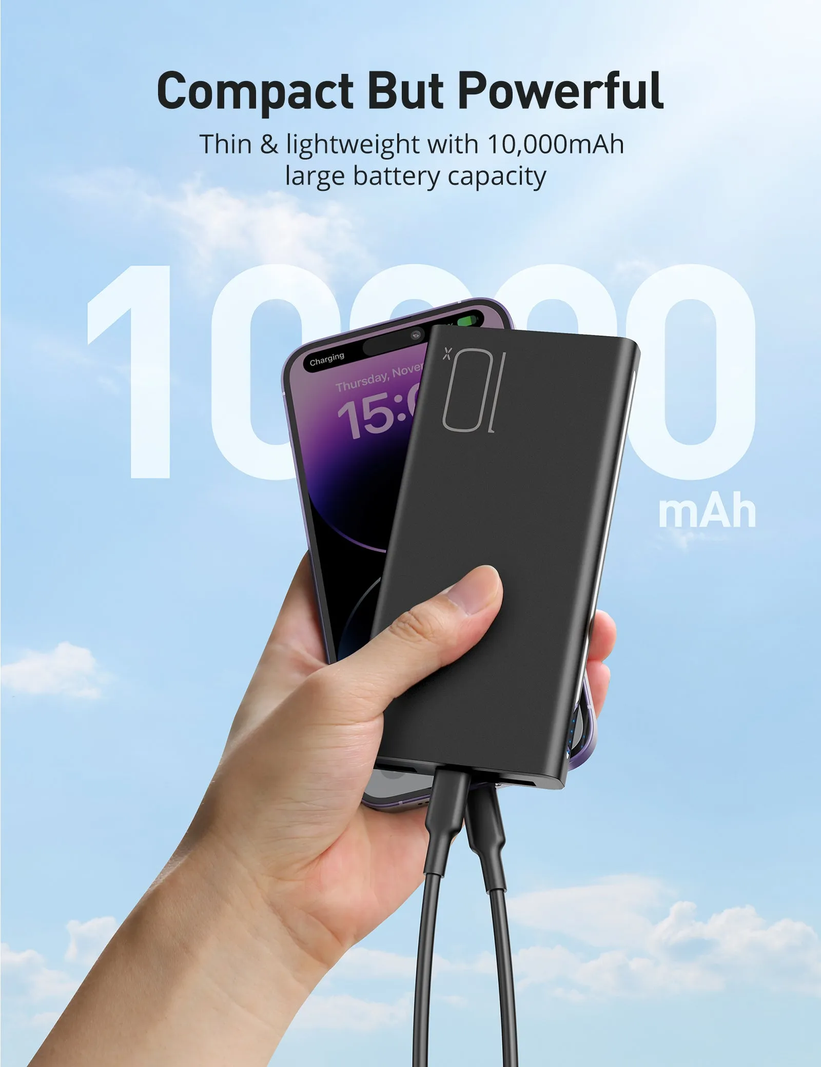 2 Pack 10000mAh 15W Power Bank