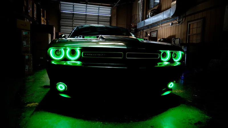 2015–23 Dodge Challenger Halo Lights — Standard Mount