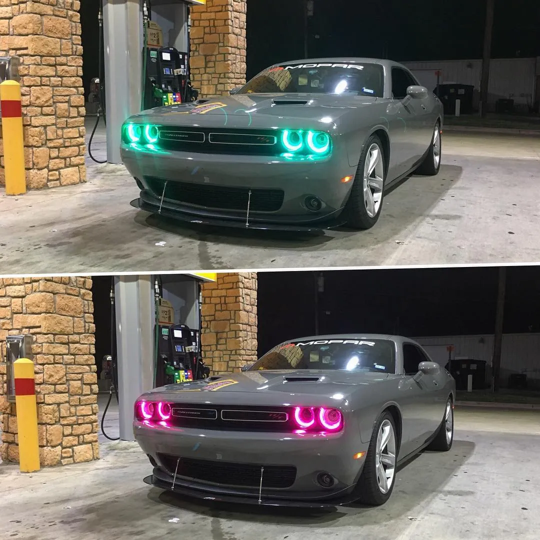 2015–23 Dodge Challenger Halo Lights — Standard Mount