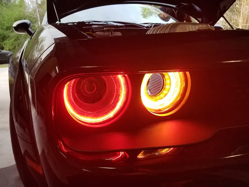 2015–23 Dodge Challenger Halo Lights — Standard Mount