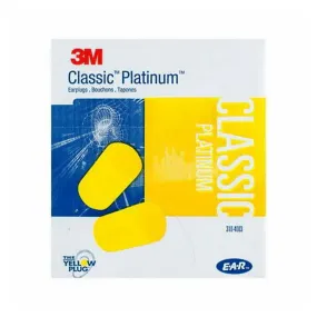 3M E-A-R Classic Platinum Uncorded Earplugs 200 Pairs Box 310-4003