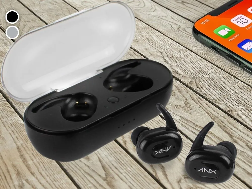 Aduro Sync-Buds True Wireless Earbuds with Charging Case