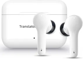 ANFIER Language Translator Earbuds M6 Support 71 Languages & 56 Accents 0.5S Real Time Translation, for Music and Calling, Wireless Translator Device with APP Fit Ios & Android