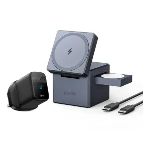 Anker MagGo 15W 3-in-1 Cube MagSafe Wireless Charger Y1811