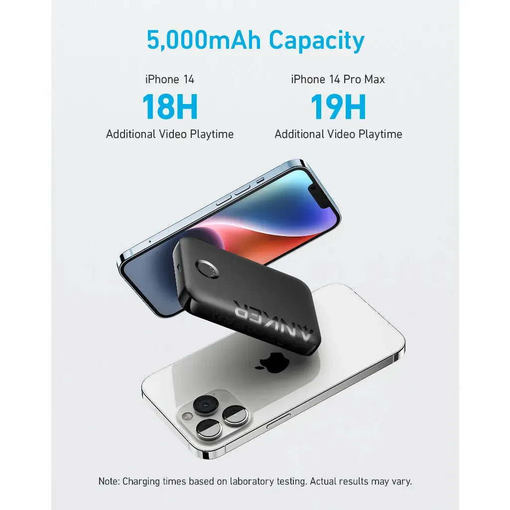 Anker Power Bank 321 MagGo 5000mAh MagSafe Battery Portable Charger A1616