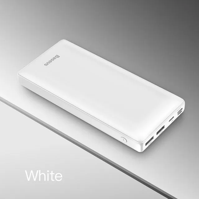 Baseus 30000mAh Power Bank For iPhone Samsung Xiaomi Powerbank USB C PD Fast Charging External Battery Pack USB Charger Bank