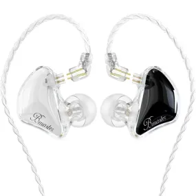 BASN Bmaster PRO 2-Pin Triple Drivers In Ear Monitor Headphones (White-Black)