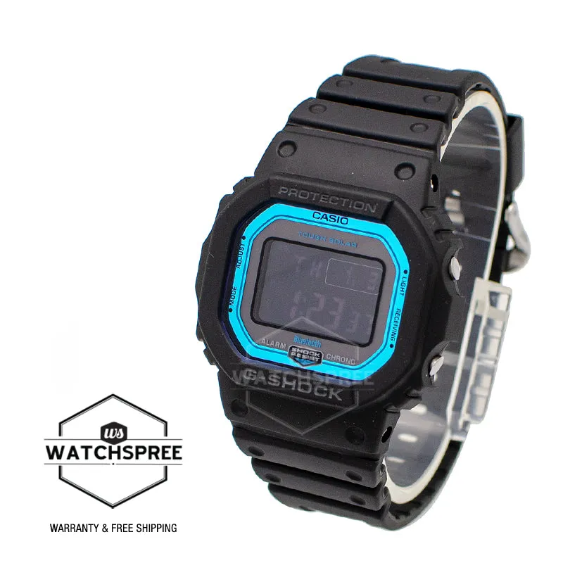 Casio G-Shock Bluetooth® Multi Band 6 Tough Solar Black Resin Band Watch GWB5600-2D GW-B5600-2D GW-B5600-2