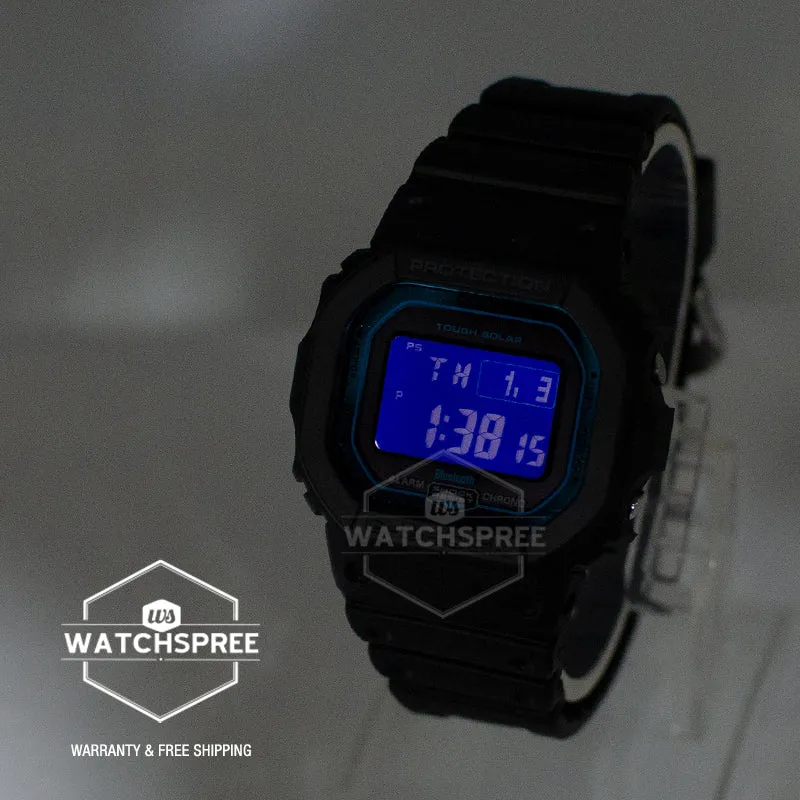 Casio G-Shock Bluetooth® Multi Band 6 Tough Solar Black Resin Band Watch GWB5600-2D GW-B5600-2D GW-B5600-2