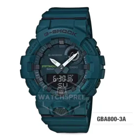 Casio G-Shock G-SQUAD BluetoothÇ???Ç??€¸’??????’?????¶ôÇï¶ôíŸ????ƒ?ªǩ’?????¶ôÇï¶ôǝ?’?????¶ôÇï¶ôíŸ?ǯ¶ôÇû¶ô¶©?’?????¶ôÇï¶ôǝ???’??ǯ¶ôÇû¶ô¶©? Urban Sports Themed Dark Green Resin Band Watch GBA800-3A GBA-800-3A