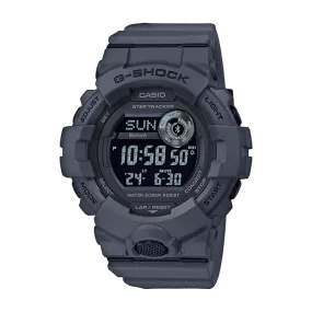 Casio G-Shock G-SQUAD Bluetooth® Utility Colors Collection Matte Grey Resin Band Watch GBD800UC-8D GBD-800UC-8D GBD-800UC-8