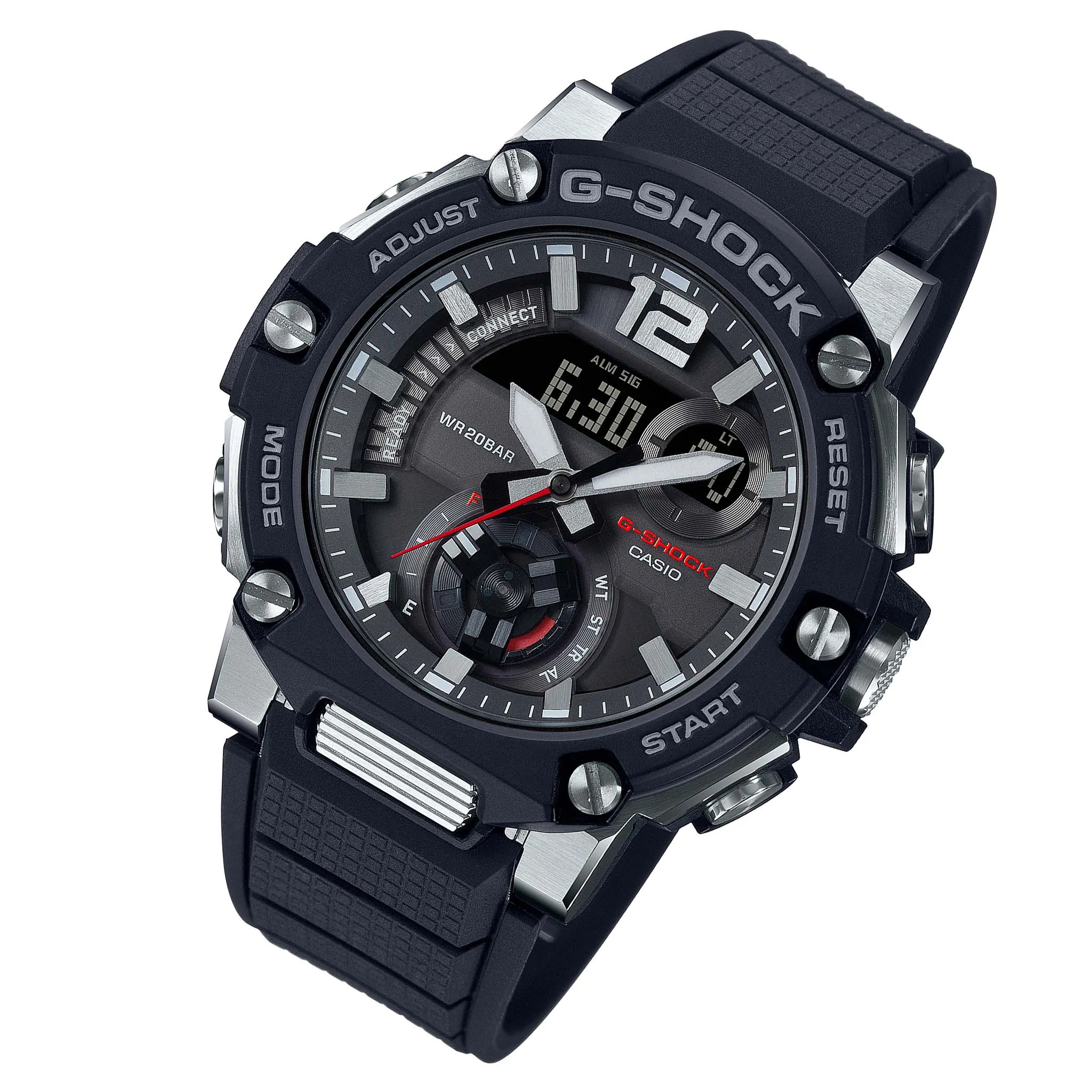 Casio G-SHOCK G-STEEL Carbon Core Guard Solar Men's Watch - GSTB300-1A