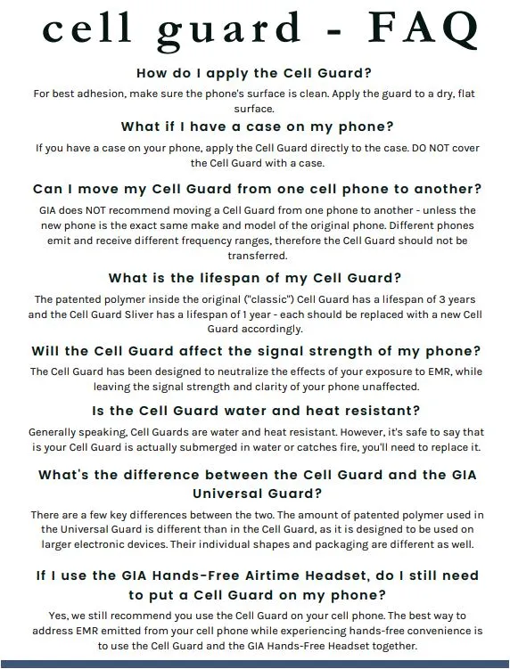 Cell Guard - AUS & NZL