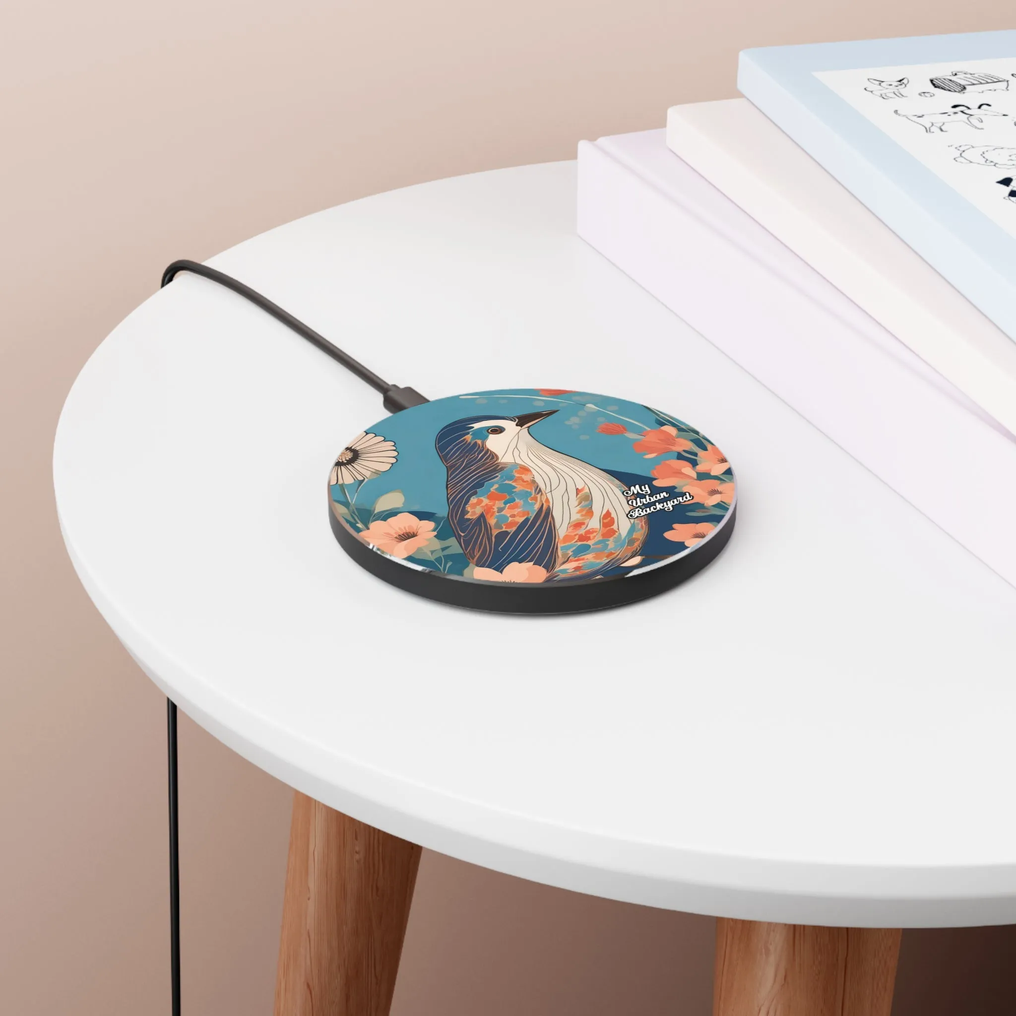 Colorful Bird, 10W Wireless Charger for iPhone, Android, Earbuds