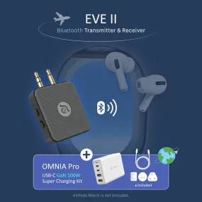 EVE II  Bluetooth Transmitter & Receiver    OMNIA Pro 100W Super Charging Kit