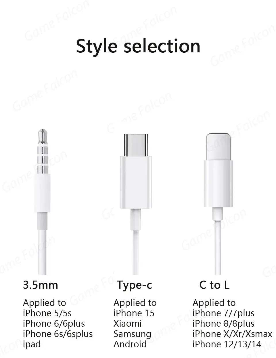 For Apple iPhone 15 14 13 Pro High-Fidelity Bluetooth Wired Headset Type-C 3.5mm Suitable For Samsung Xiaomi ipad Tablet