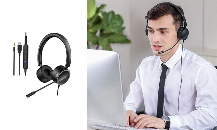 H360 3.5mm/USB Wired Telephone Headset