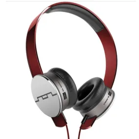 High Def On-Ear Headphones V10 Sound Engine Wired, Red