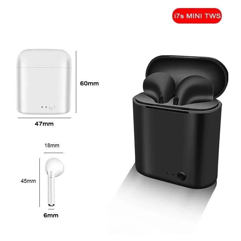 i7 Mini TWS Bluetooth Earbuds: Wireless Sound with Voice Alerts