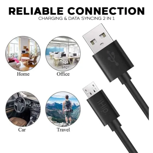 iHip 9ft Micro USB Charging Cable for Android