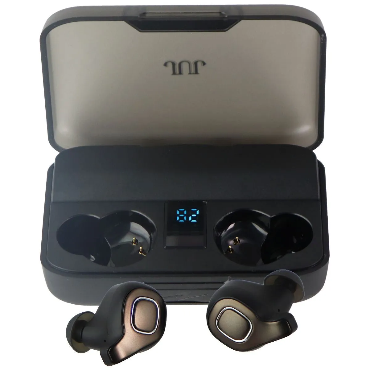 JUJ F8 ANC True Wireless Bluetooth Earbuds with Charging Case - Black