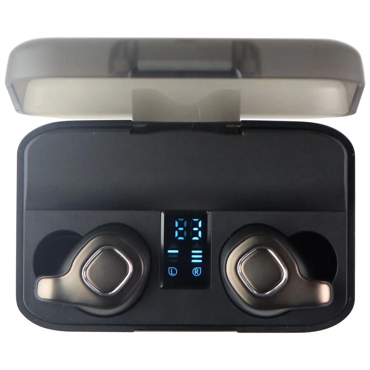 JUJ F8 ANC True Wireless Bluetooth Earbuds with Charging Case - Black