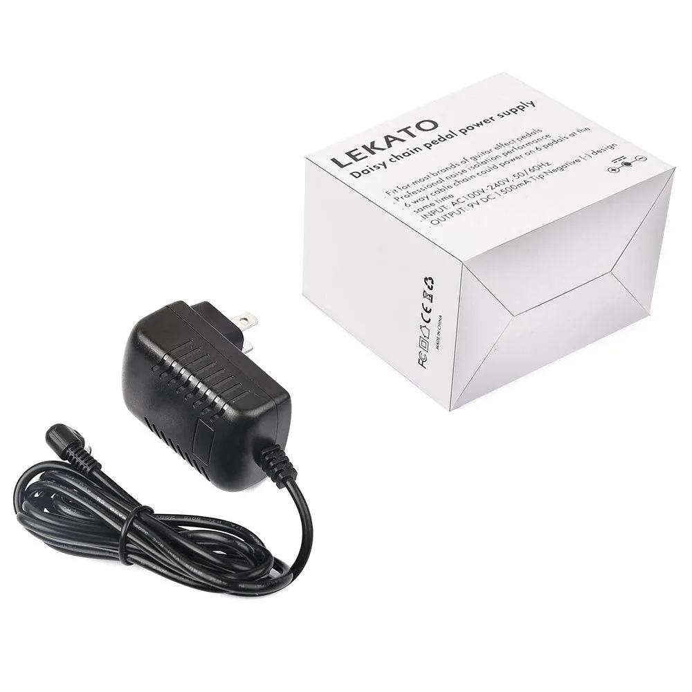 LEKATO 9V Power Supply Adapter