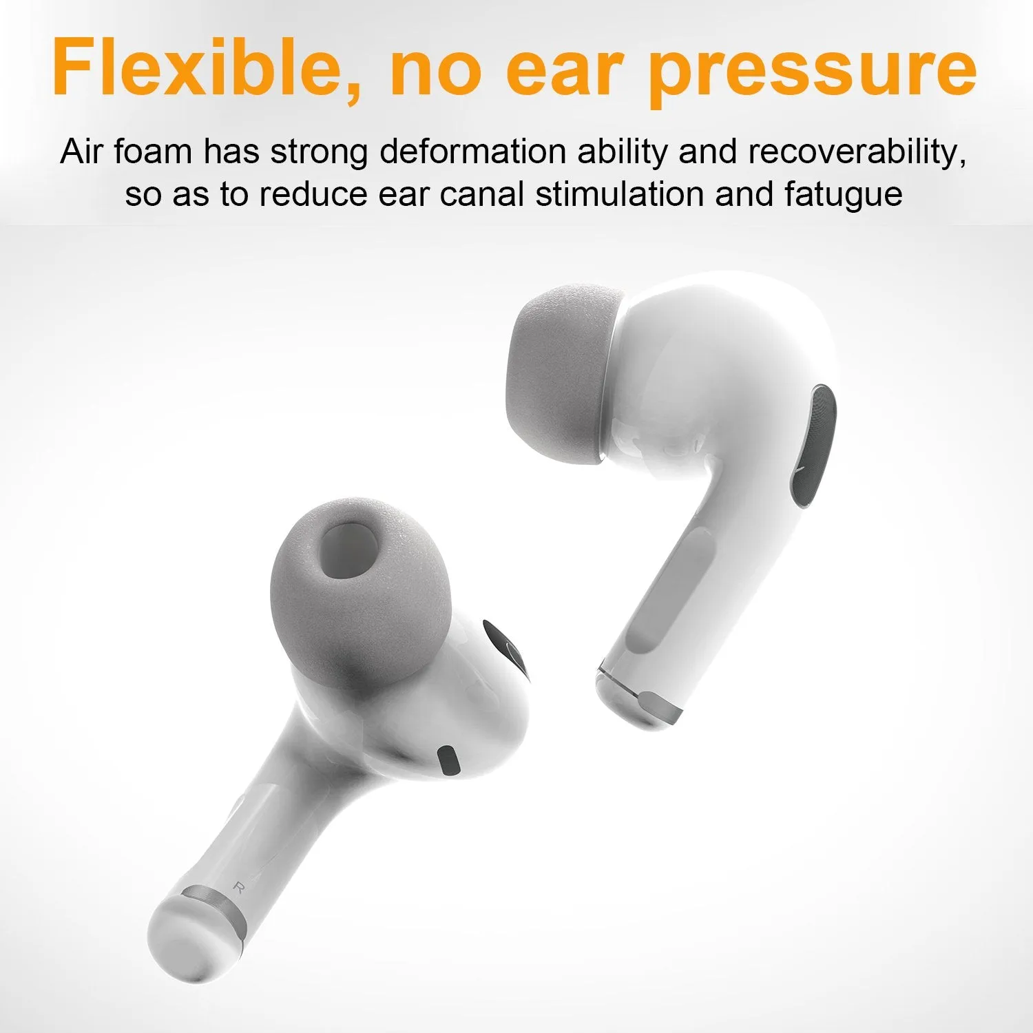 Memory Foam Replacement Earbud Tips, Compatible with AirPods Pro