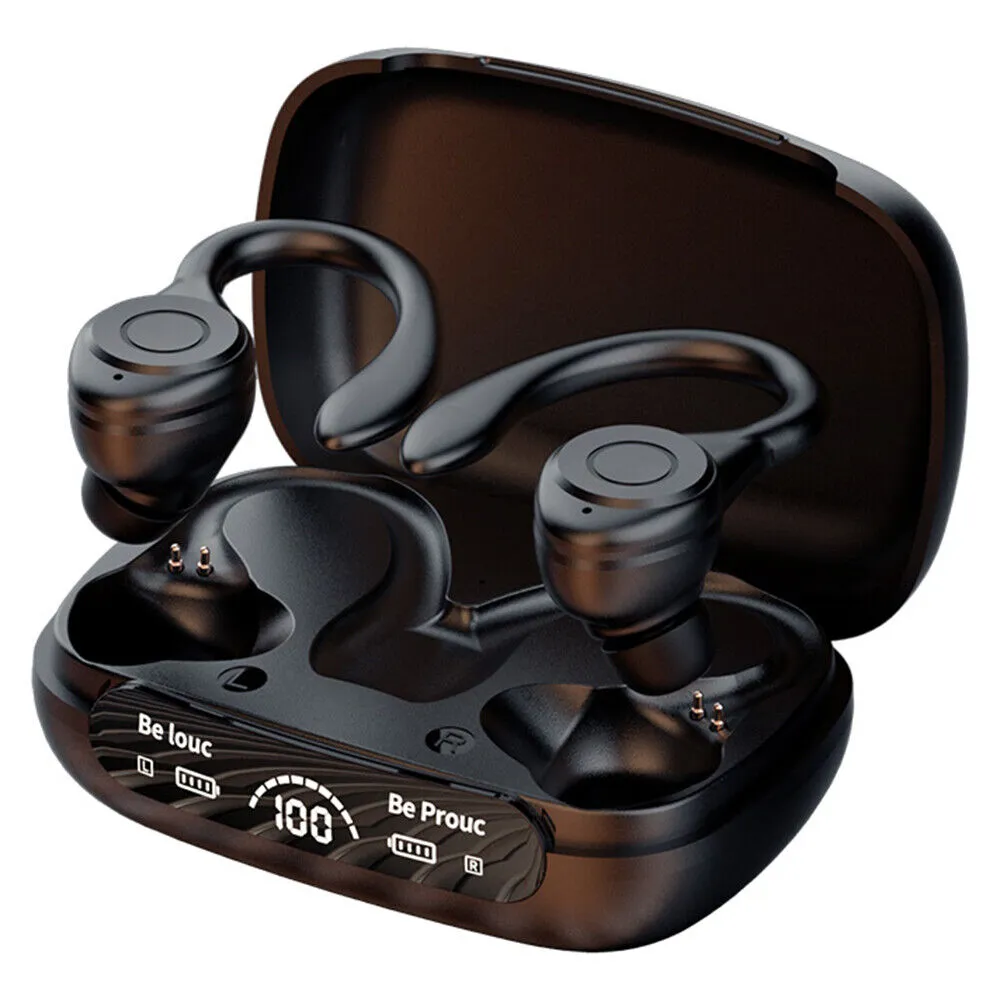 Mpow Bluetooth Headset 5.3 Wireless Earbuds with Earhooks，Wireless Earbuds Sport