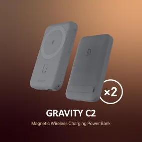 【New Arrival】GRAVITY C2 - Magnetic Wireless Charging Power Bank (2PCs)