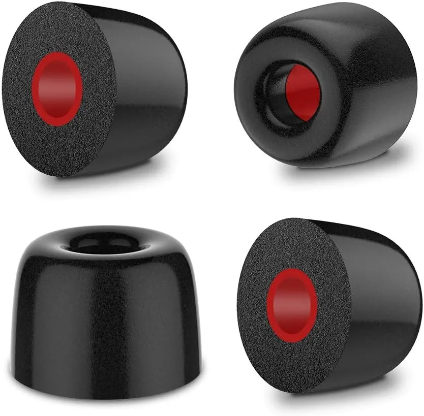 New Bee Premium (12 Pieces) Foam/Silicone Earbud Tips (4.9mm) for In-Ear Noise Blocking