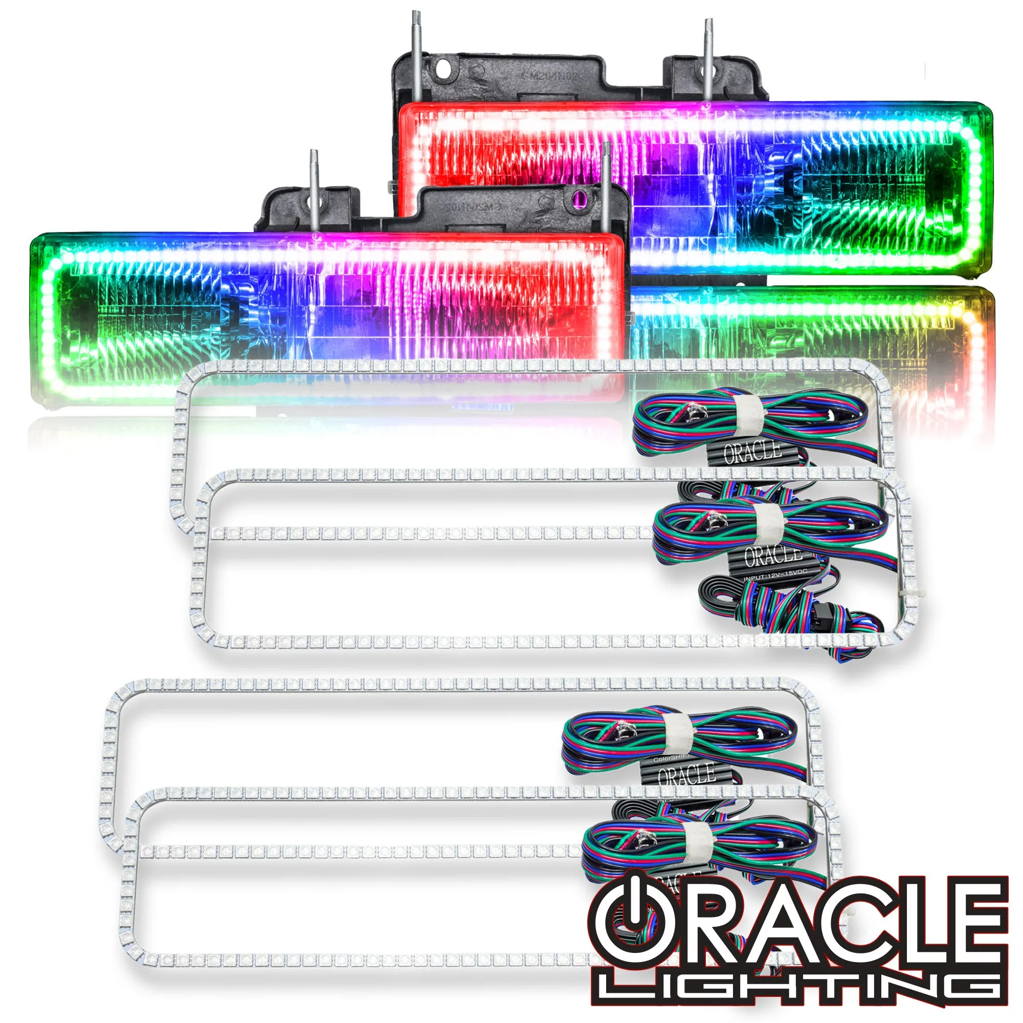 ORACLE Lighting 1995-2000 Chevrolet Tahoe LED Dual Headlight Halo Kit