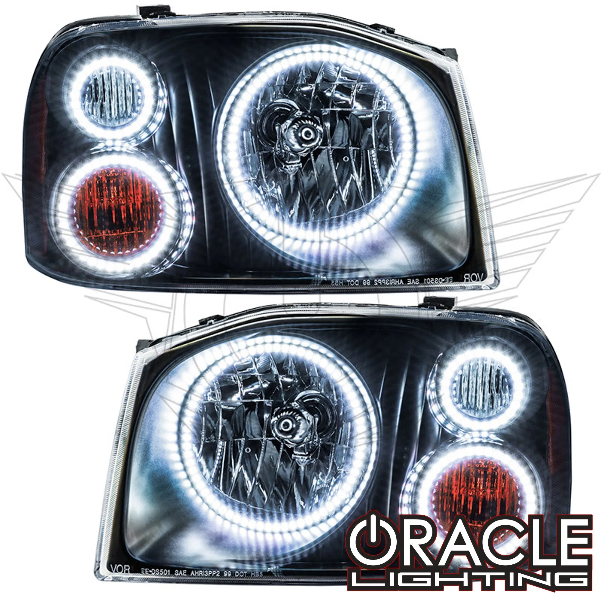 ORACLE Lighting 2001-2004 Nissan Frontier LED Triple Halo Headlight Kit