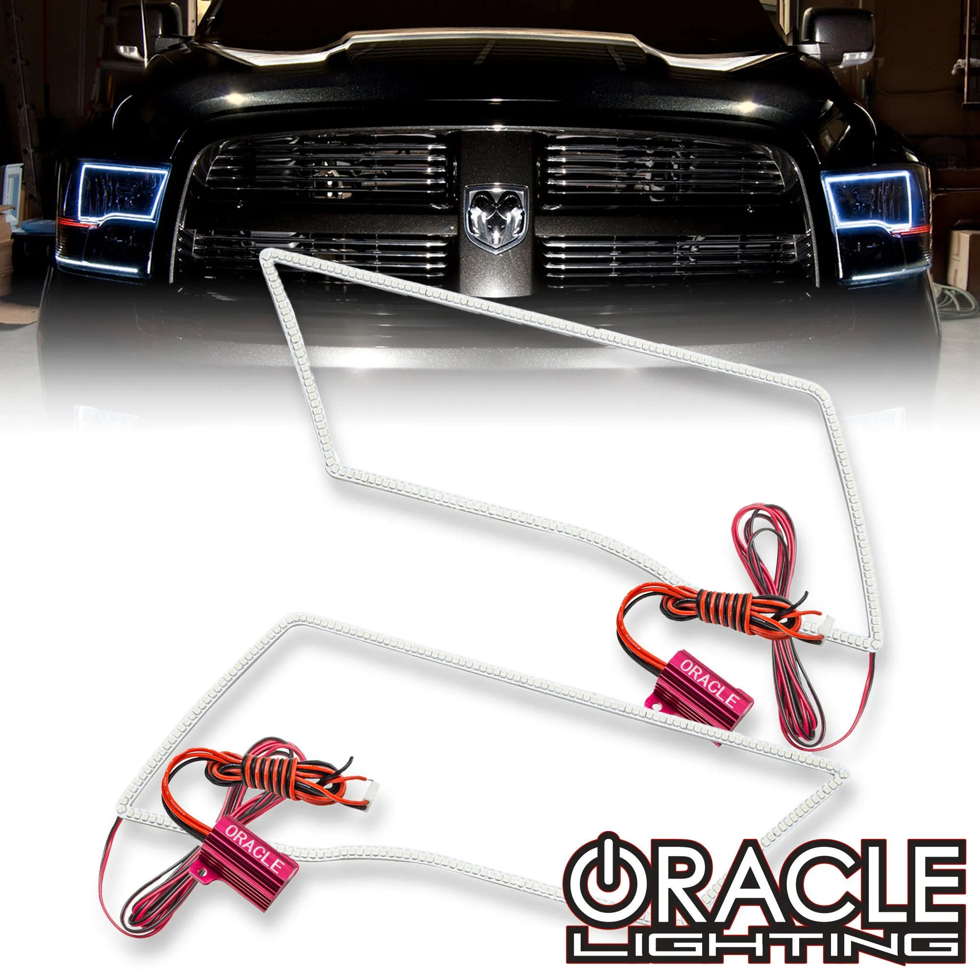 ORACLE Lighting 2009-2018 RAM Sport (Quad) LED Headlight Halo Kit