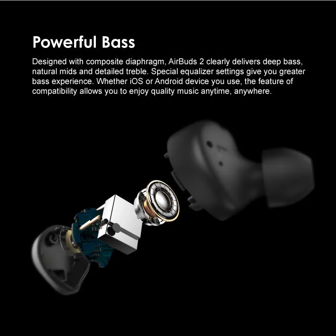 oraimo AirBuds 2 Stereo Bass True Wireless In-Ear Earbuds