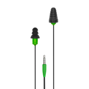 Plugfones® Protector™ Industrial Earplug-Earphone Hybrids (NRR 27/29)