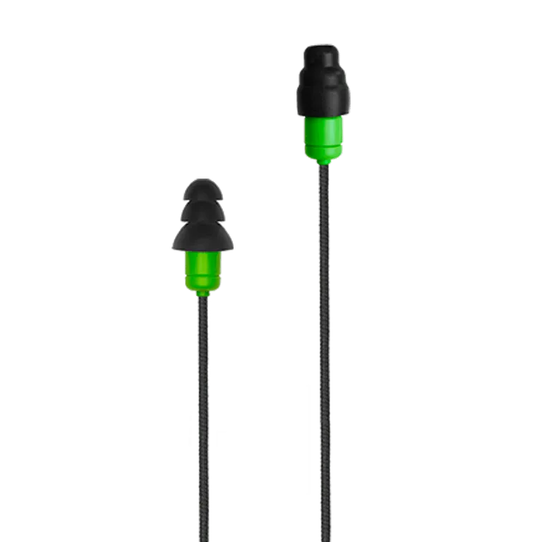 Plugfones™ Protector Plus Industrial Earplug-Earphone Hybrids with In-Line Mic (NRR 27/29)