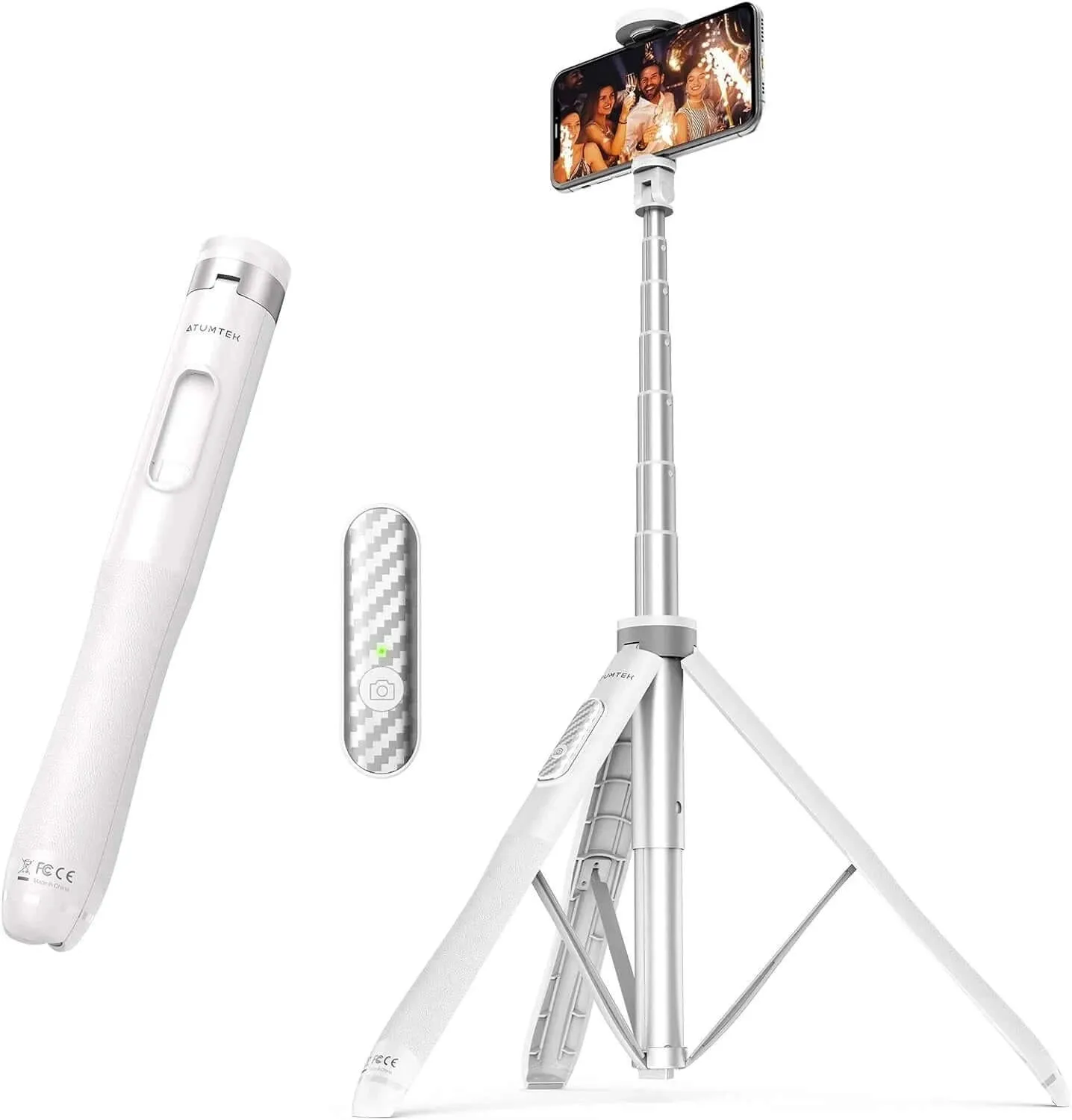 Premium Pro 51-inch Phone Tripod Selfie Stick