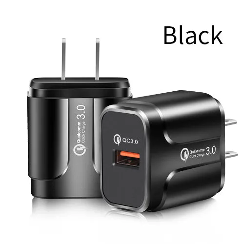 Quick Charge 3.0 18W Qualcomm QC 3.0 4.0 Fast charger USB portable Charging Mobile Phone Charger For iPhone Samsung Xiaomi