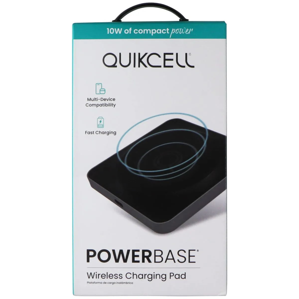 Quikcell Powerbase Wireless Charging Pad for Qi Devices - Black