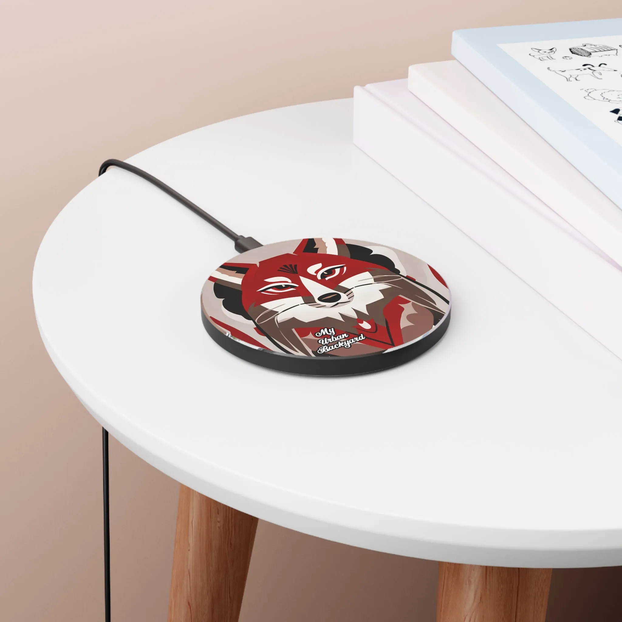 Red Coyote, 10W Wireless Charger for iPhone, Android, Earbuds