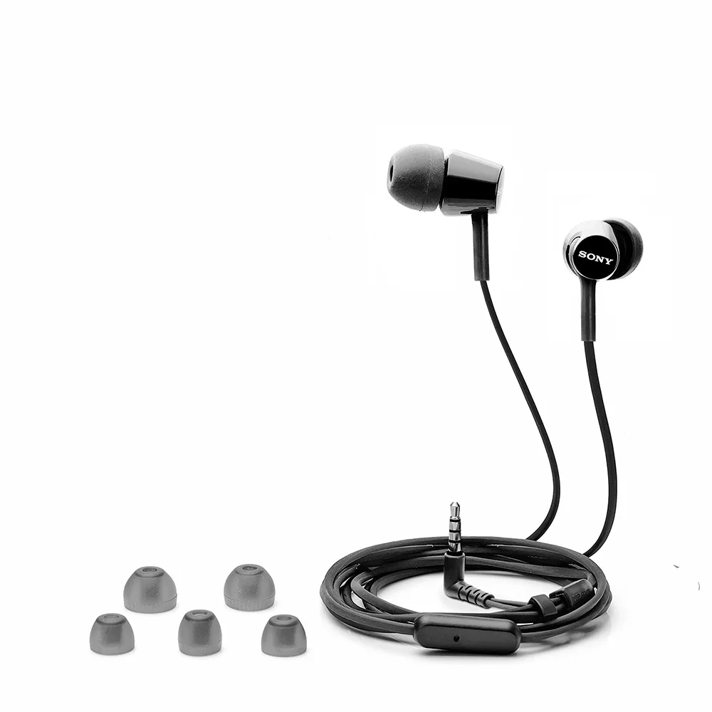 Sony MDR-EX155AP Wired in-Ear Headphones with Tangle Free Cable, 3.5mm Jack, Headset with Mic for Phone Calls