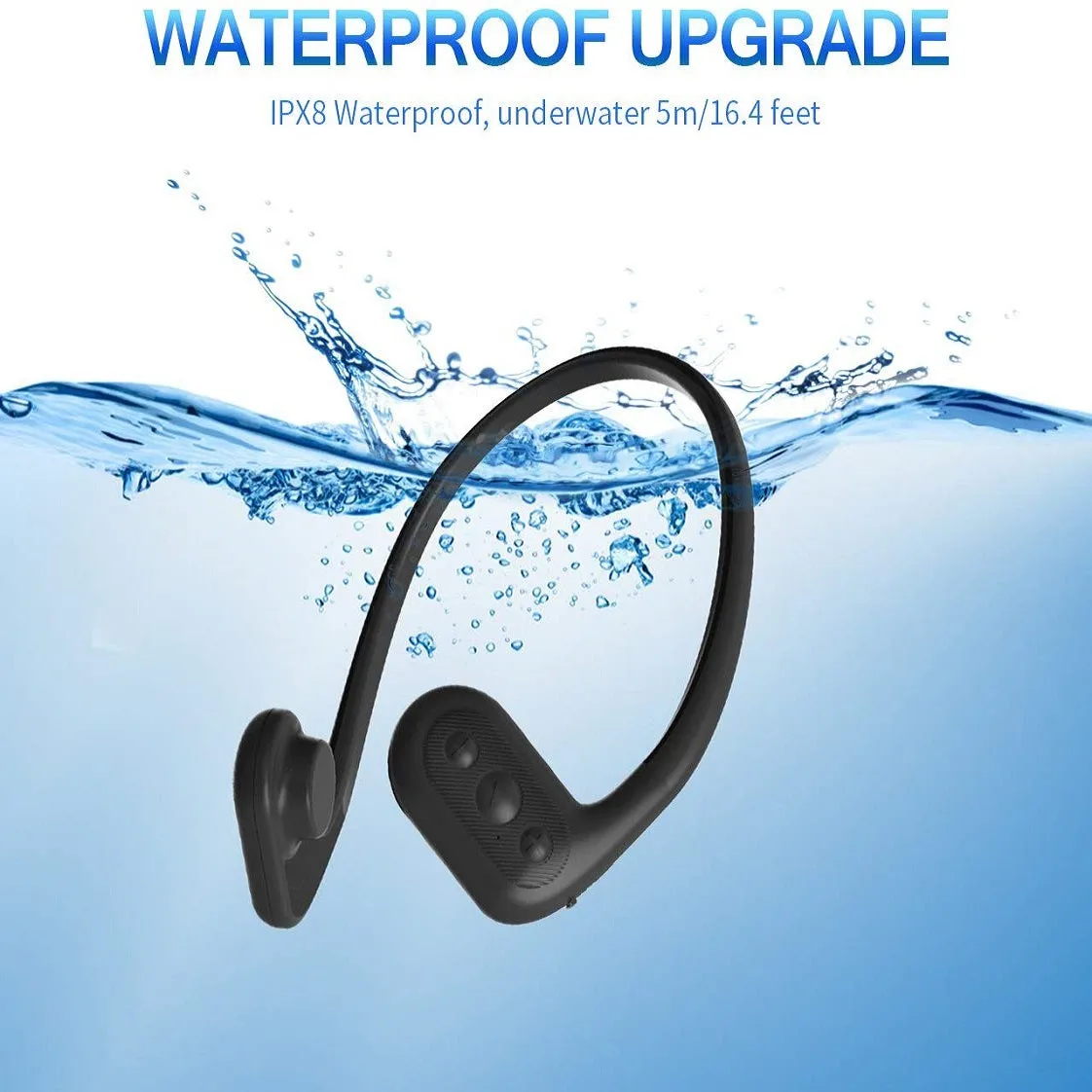 Tayogo W01 Bone Bonduction Waterproof Swimming mp3, Include FM Radio