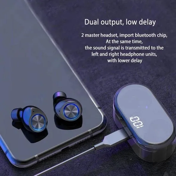 Touch Control Bluetooth Headset With Power Box