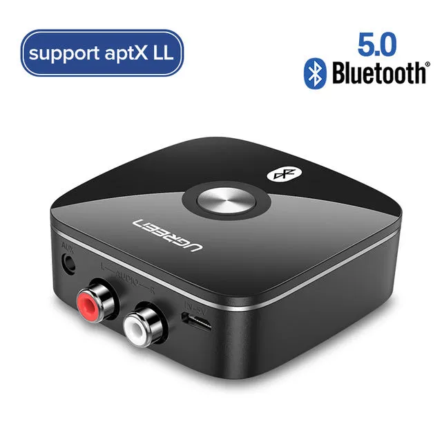 Ugreen Bluetooth RCA Receiver 5.0 aptX LL 3.5mm Jack Aux Wireless Adapter Music for TV Car RCA Bluetooth 5.0 3.5 Audio Receiver