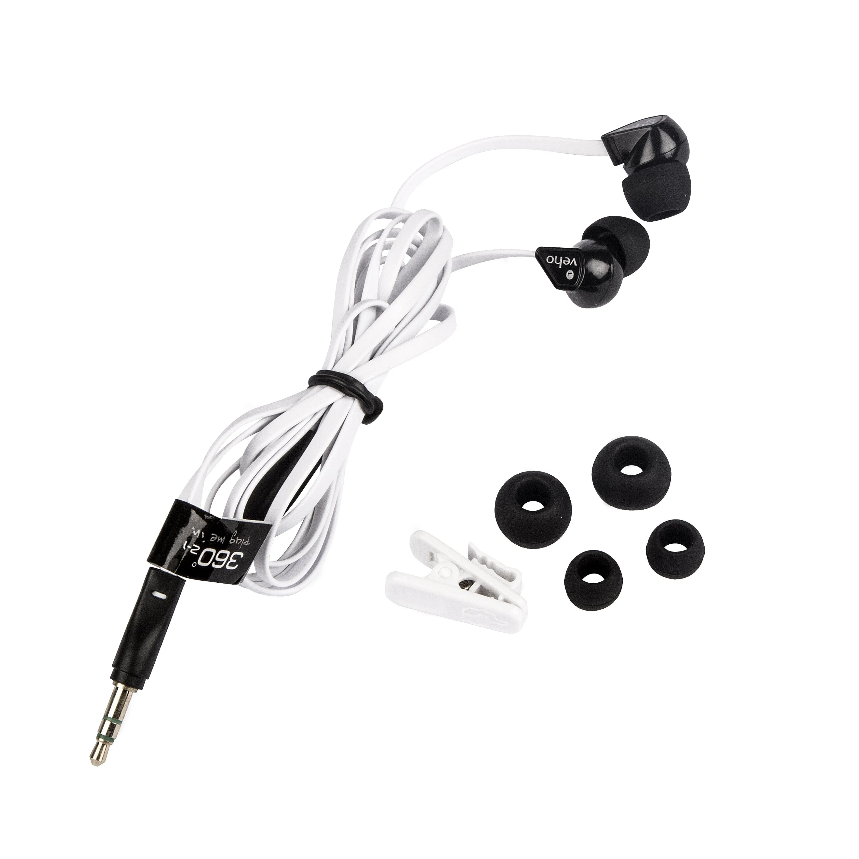 Veho 360 Z-1 Stereo Noise isolating Earphones with flex 'anti' tangle cord system