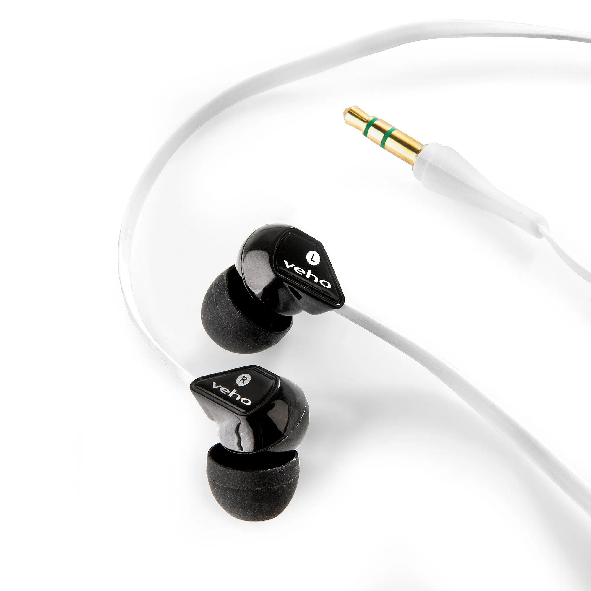 Veho 360 Z-1 Stereo Noise isolating Earphones with flex 'anti' tangle cord system