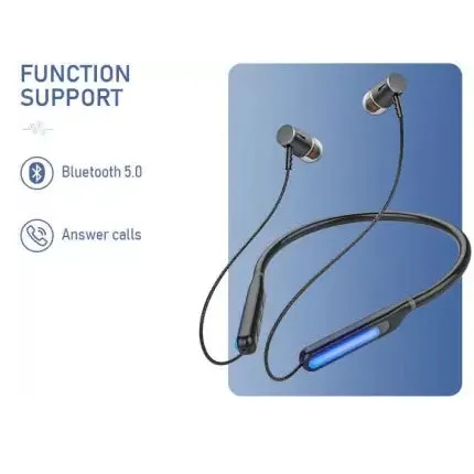 Wireless Extra bass L800 Neckband with Memory Card Slot Bluetooth Headset upto 20hr playtime